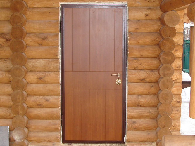 Входные металлические двери для бани | Входная металлическая дверь в баню в Москве