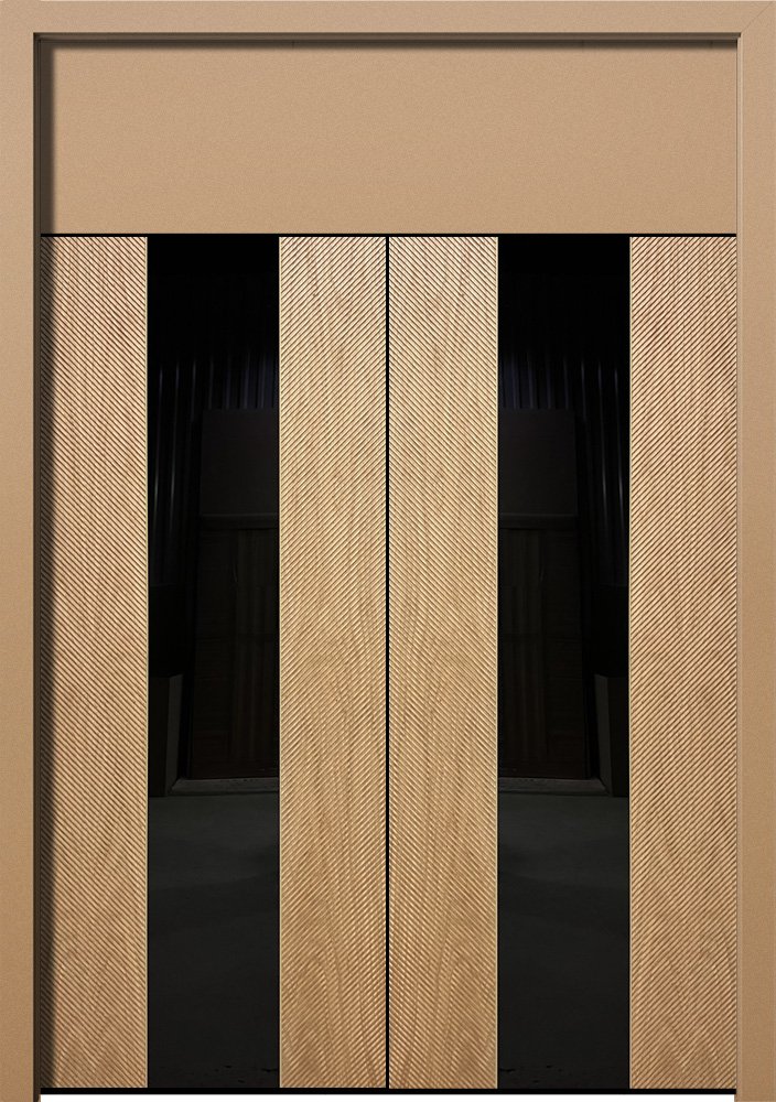 Шпон с фрезеровкой Combo 05 дуб натуральный тангенциальный ДСФ