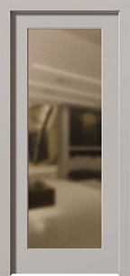 Одностворчатая утепленная входная дверь Termo 197196 с зеркалом в Москве