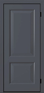 Серая стальная дверь Termo 198336 в коттедж  МДФ в Москве