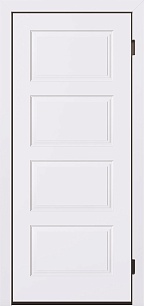Белая недорогая одностворчатая входная дверь Termo 198501 в Москве