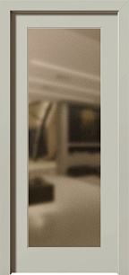 Белая недорогая одностворчатая входная дверь Termo 198501 в Москве