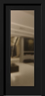 Недорогая одностворчатая металлическая дверь Penta 199870 со стеклом в Москве