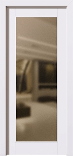 Недорогая одностворчатая дверь Trend 211621 с зеркалом в Москве