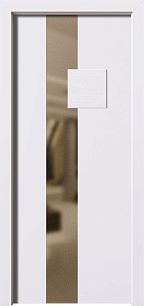 Утепленная окрашенная входная дверь Termo 199876 МДФ в Москве