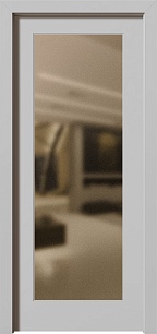 Недорогая одностворчатая входная дверь Penta 198460 со стеклом в Москве