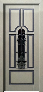 Домашняя  стальная входная дверь на улицу со вставками из стекла Next 197849 в Москве